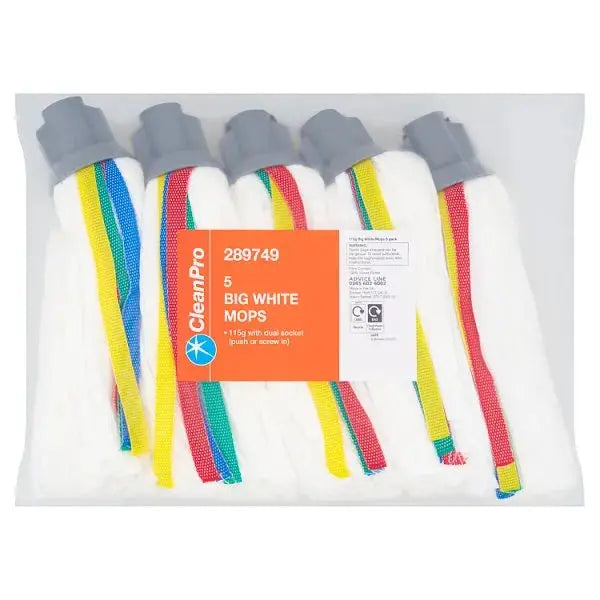 CleanPro 5 Big White Mops