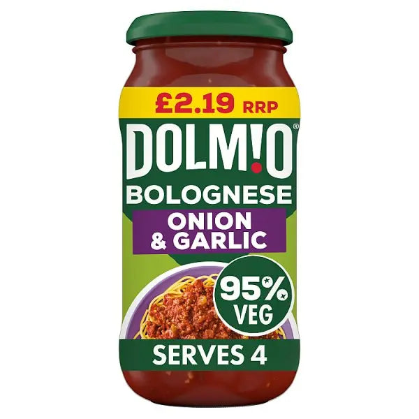 Dolmio Sauce for Bolognese Onion & Garlic 450g (Case of 6)