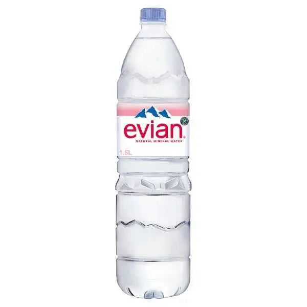 Evian Still Natural Mineral Water 1.5L (Case of 8)