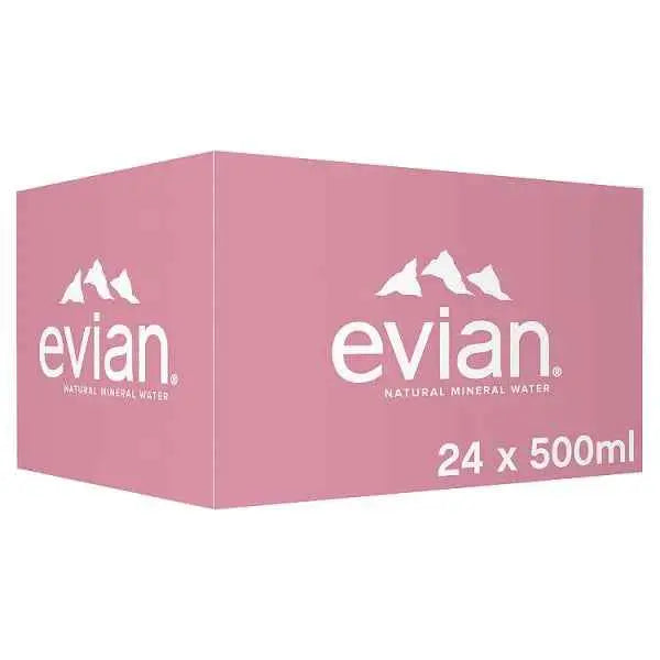 evian Still Natural Mineral Water 24 x 50cl (Case of 24)