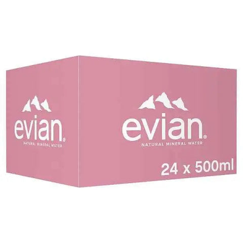 evian Still Natural Mineral Water 24 x 50cl (Case of 24)