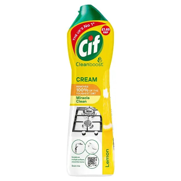 Cif Cream Cleaner Lemon 500 ml (Case of 8)