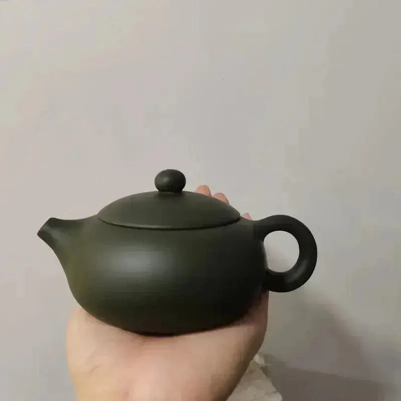 Handmade Chinese Yixing Teapot - Green Clay Beauty Kettle - 170ml