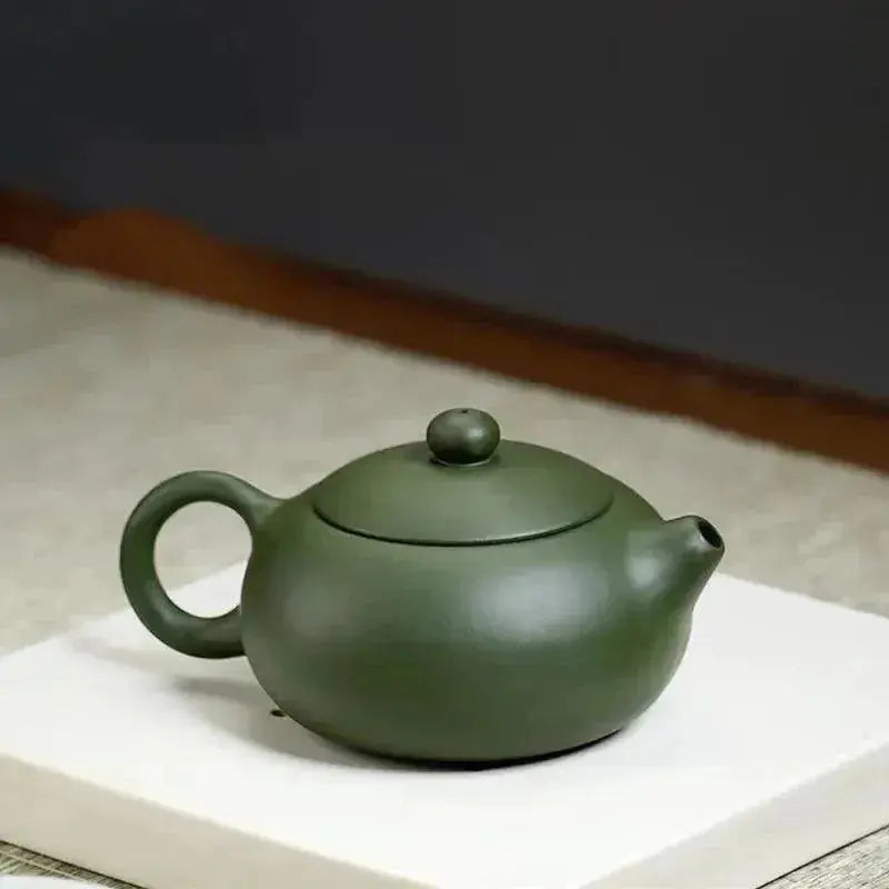 Handmade Chinese Yixing Teapot - Green Clay Beauty Kettle - 170ml