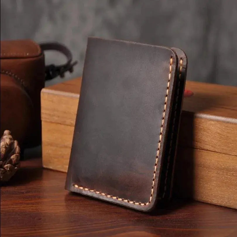 Handmade Vintage horse Genuine Leather Men Wallet
