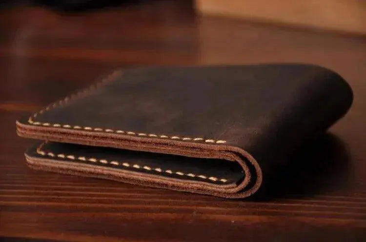 Handmade Vintage horse Genuine Leather Men Wallet
