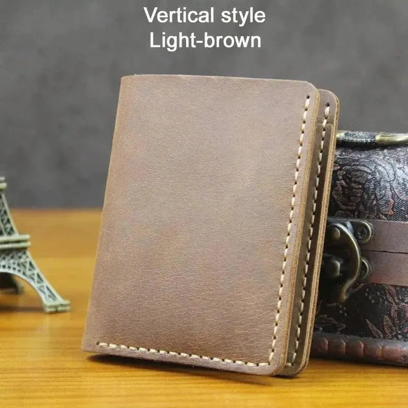 Handmade Vintage horse Genuine Leather Men Wallet