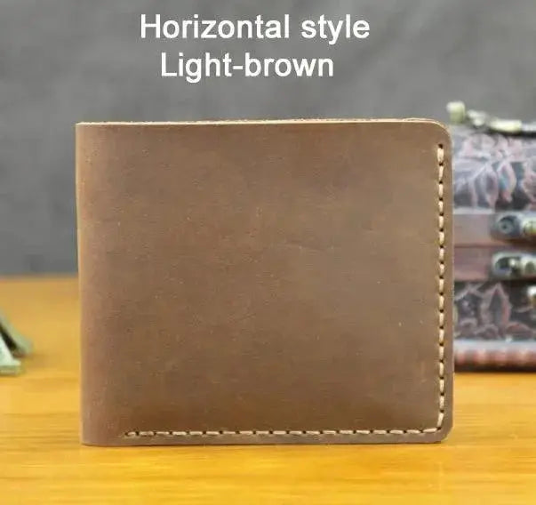 Handmade Vintage horse Genuine Leather Men Wallet