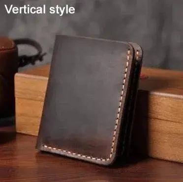 Handmade Vintage horse Genuine Leather Men Wallet