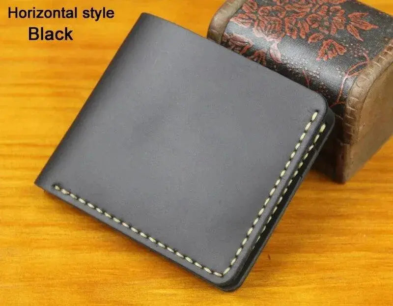 Handmade Vintage horse Genuine Leather Men Wallet