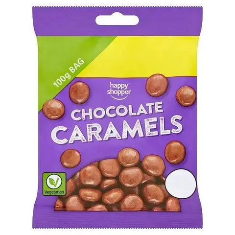 Happy Shopper Chocolate Caramels 100g (Case of 10)