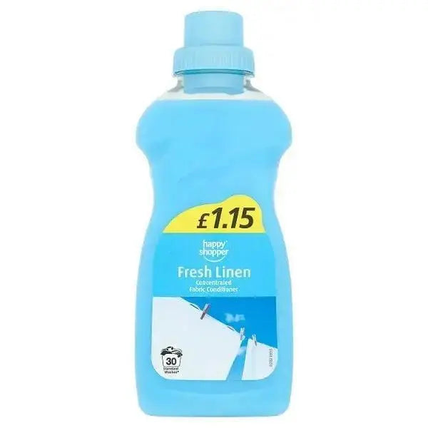 Happy Shopper Fresh Linen Concentrated Fabric Conditioner 30 Washes 750ml (Case of 8)