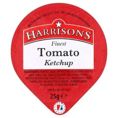 Harrisons Finest Tomato Ketchup Dip Pots 100 x 25g