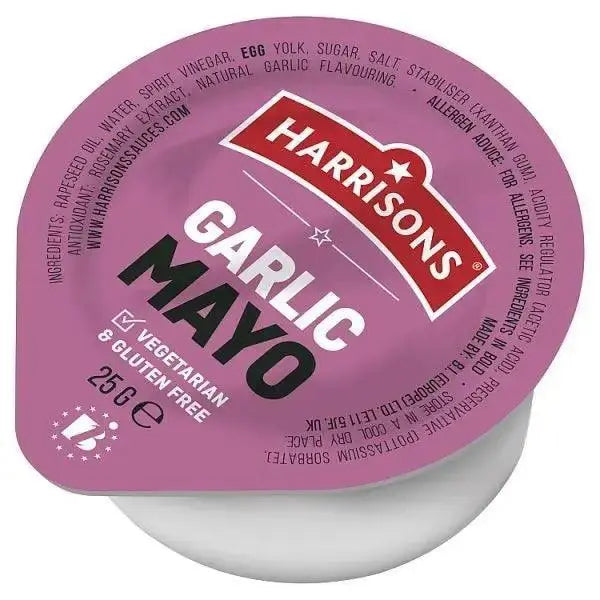 Harrisons Garlic Mayo Dip Pots 100 x 25g