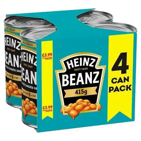 Heinz Beanz in a Rich Tomato Sauce 4 x 415g (Case of 6)