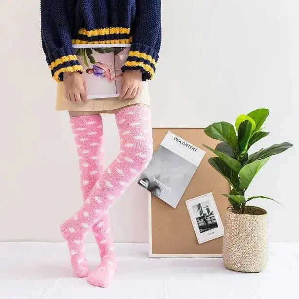 Helisopus New Winter Thigh High Socks