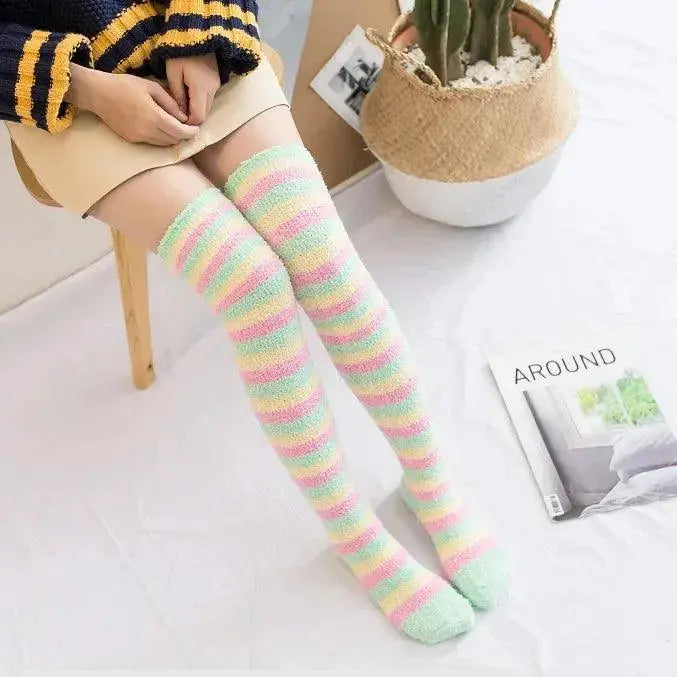 Helisopus New Winter Thigh High Socks