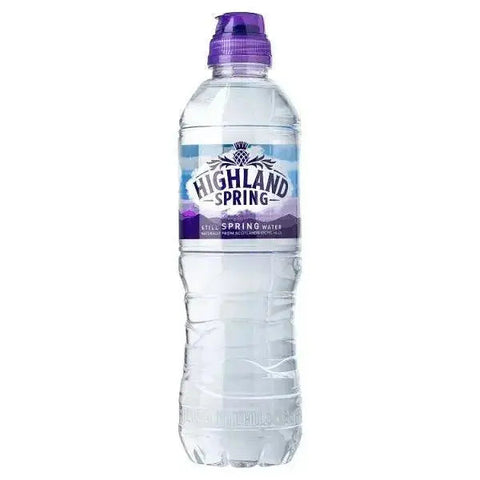 Highland Spring Still Spring Water Sports Cap 500ml (Case of 24)