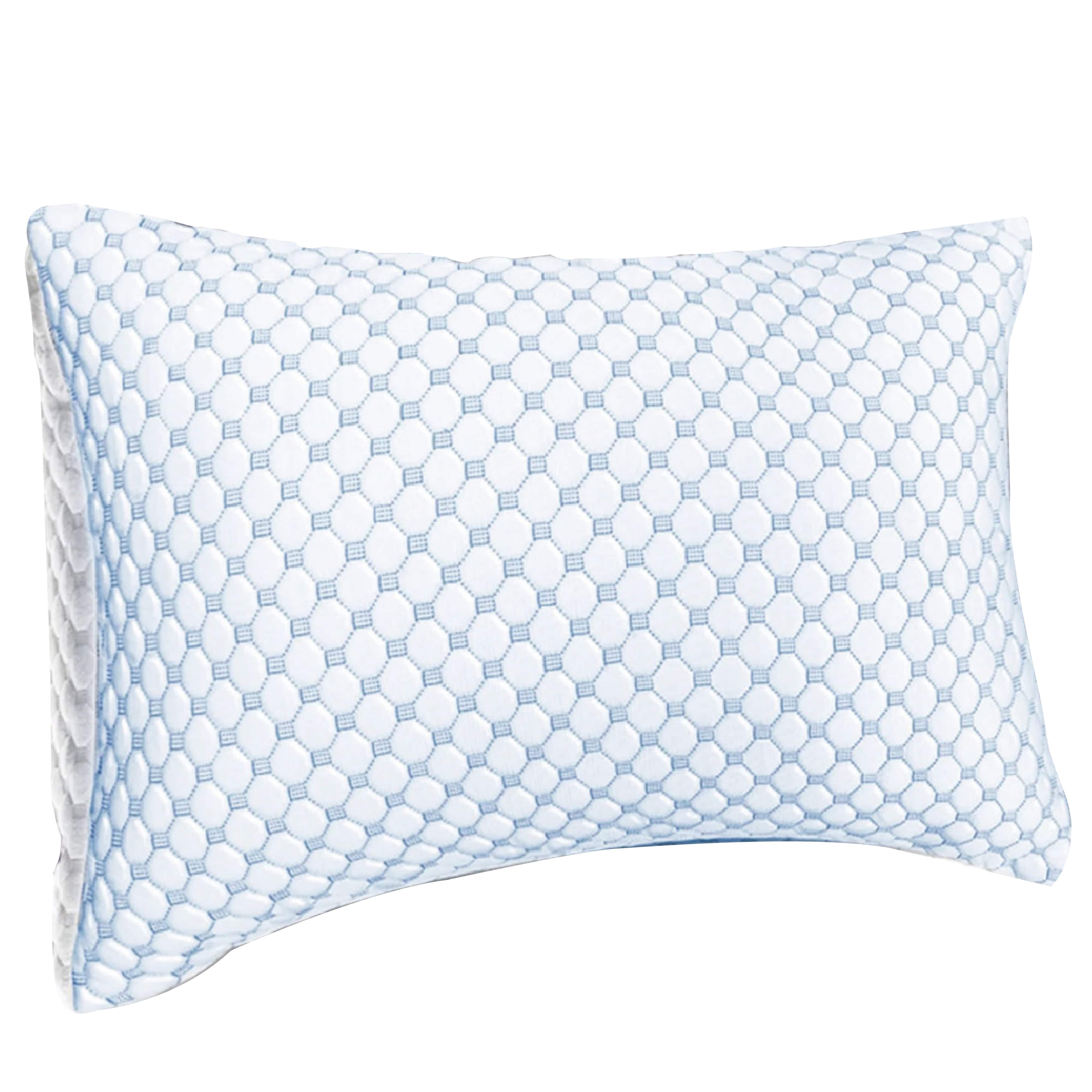 OLIVIA ROCCO Ice Cool Hypoallergenic Cooling Memory Foam Pillow for Cold Night Comfort and Breathable All Night Support Daily