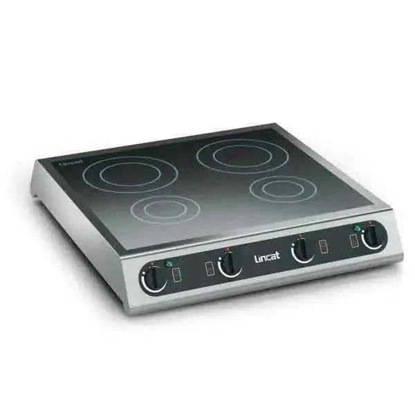 IH42 - Lincat Electric Counter-top Induction Hob - 4 Zones - W 600 mm - 2 x 3.0 kW