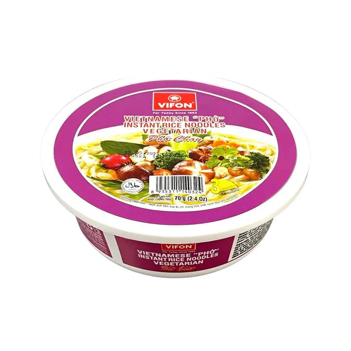 VIFON Instant Rice Noodle - Vegetarian Flavour (Bowl) 70g