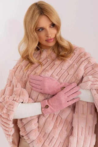 insulated fabric in a decorative geometric pattern gloves