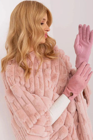 insulated fabric in a decorative geometric pattern gloves