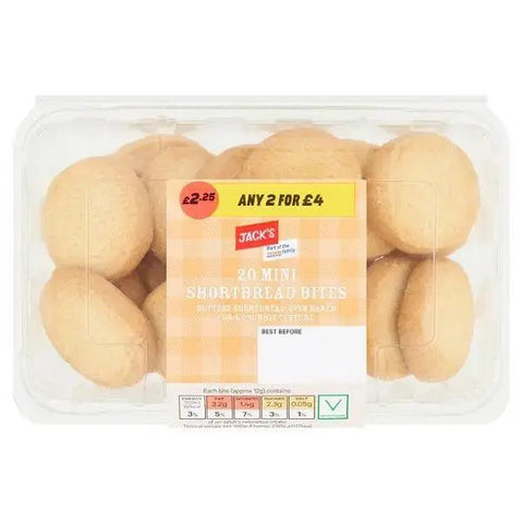 Jack's 20 Mini Shortbread Bites (Case of 4)