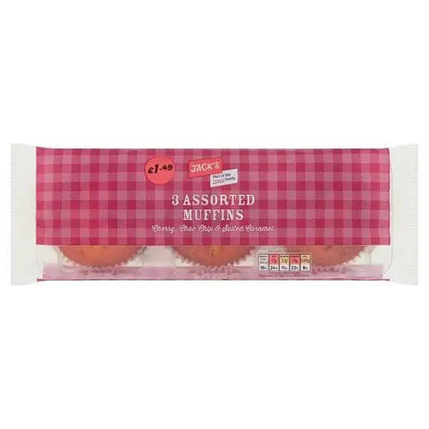 Jack's 3 Assorted Muffins 273g (Case of 6)