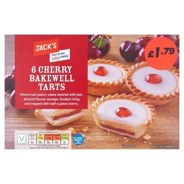 Jack's 6 Cherry Bakewell Tarts