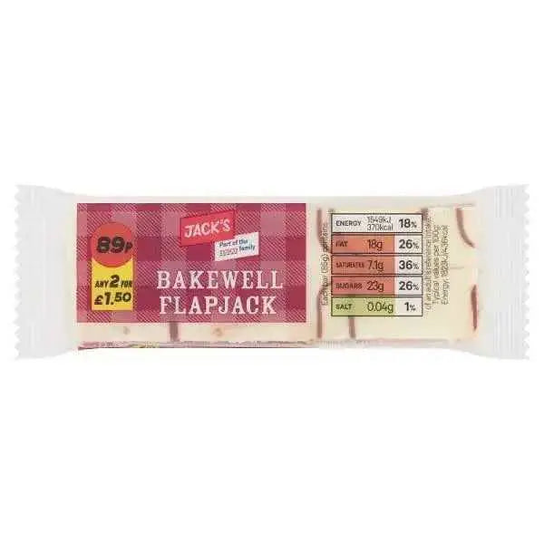 Jack's Bakewell Flapjack 85g (Case of 12)
