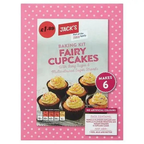 Jack's Baking Kit Fairy Cupcakes 290g (Case of 5)