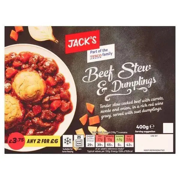Jack's Beef Stew & Dumplings 400g