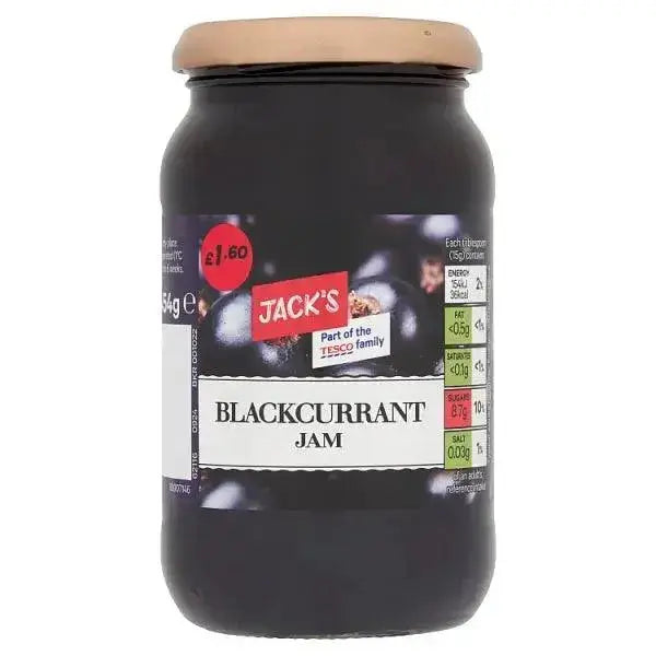 Jack's Blackcurrant Jam 454g (Case of 6)