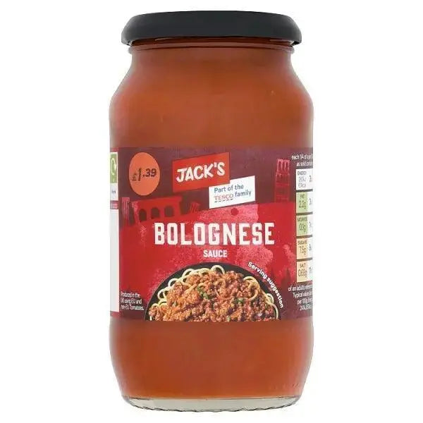 Jack's Bolognese Sauce 440g a Tomato Sauce (Case of 6)