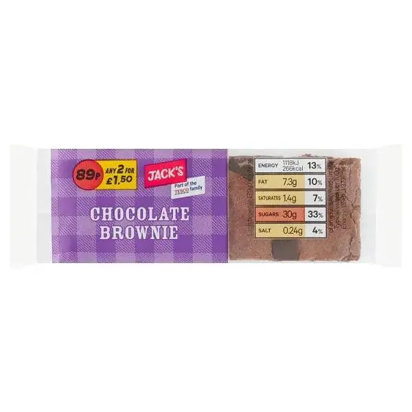 Jack's Chocolate Brownie 70g (Case of 12)