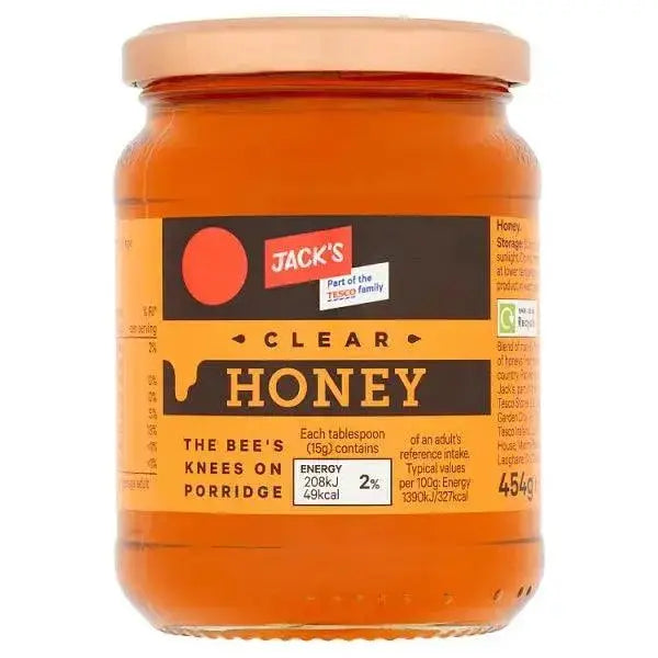 Jack's Clear Honey 454g (Case of 6)
