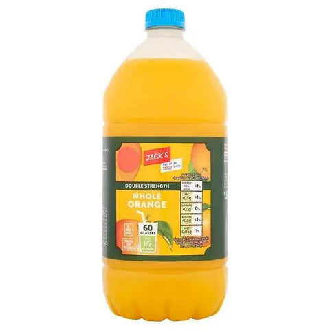 Jacks Double Strength Whole Orange 1.5 Litre (Case of 8)