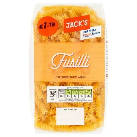 Jack's Fusilli 500g (Case of 12)