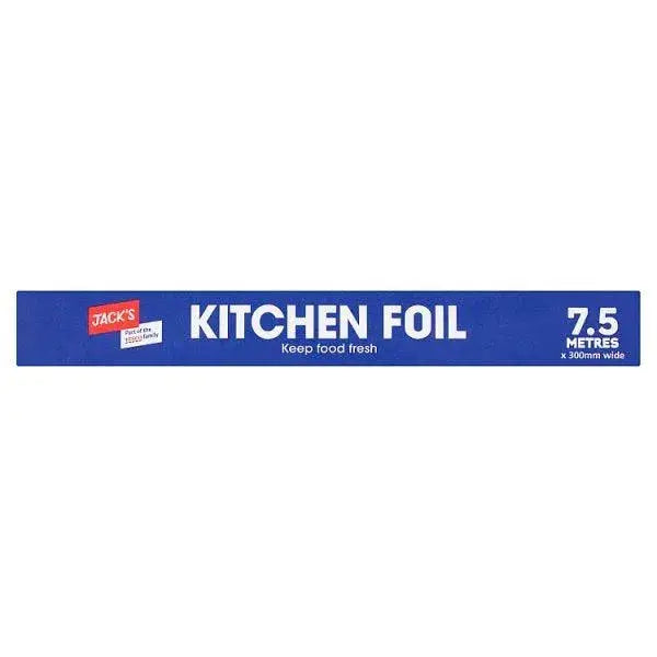 Jacks Kitchen Foil 7.5 Metres x 300mm Wide