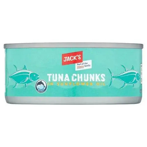 Jack's Tuna Chunks in Sunflower Oil 145g ( Case of 12)