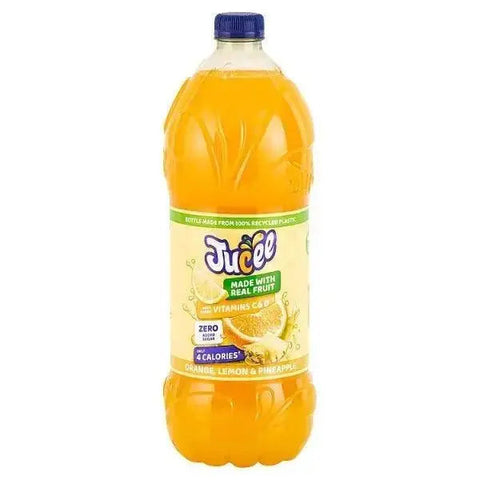 Jucee No Added Sugar Orange, Lemon & Pineapple Squash 1.5 Liter (Case of 8)