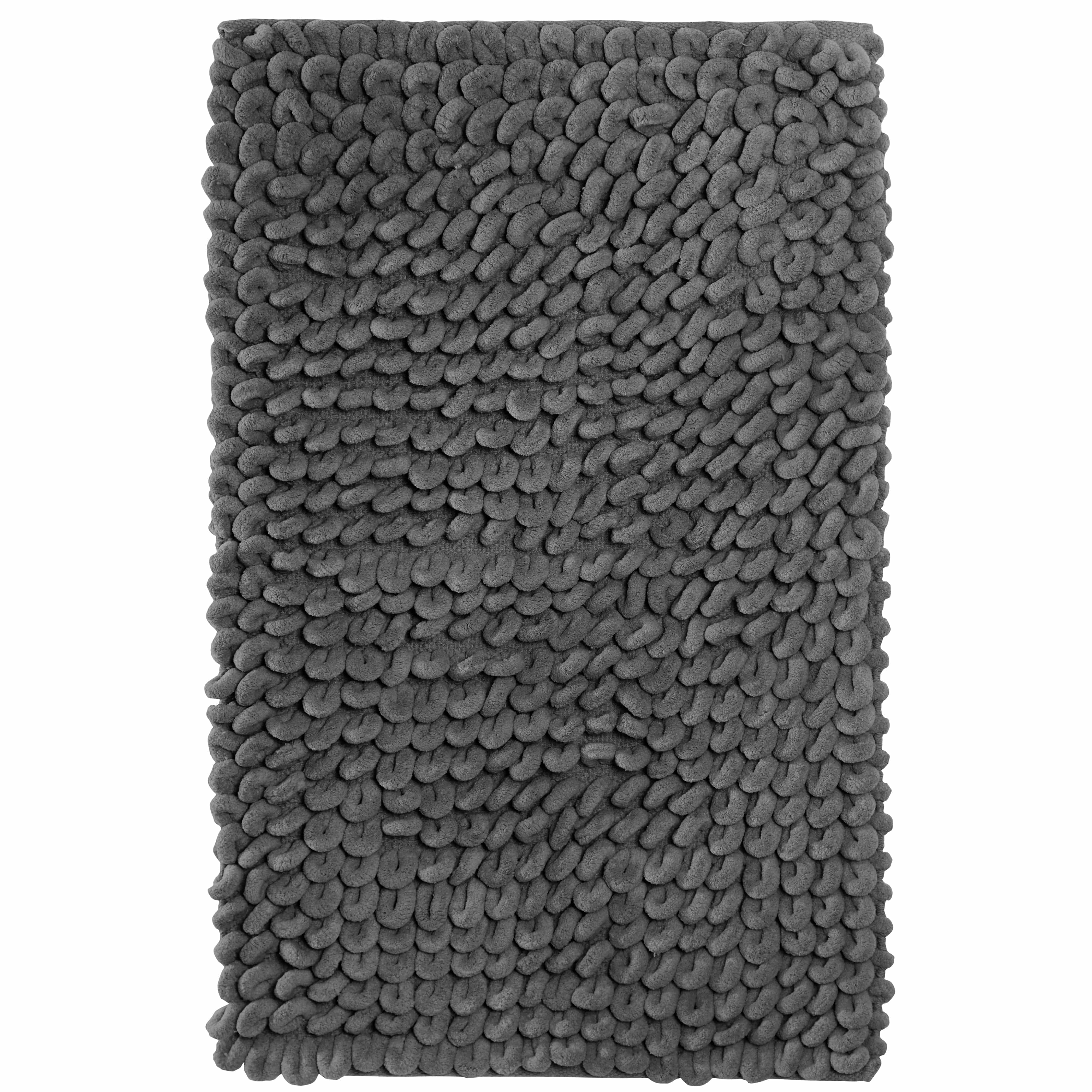 OLIVIA ROCCO Jumbo Loop Bath Mat Non Slip Water Absorbent Rug For Shower And Toilet Large Size Floor Mat Plush Loop Design