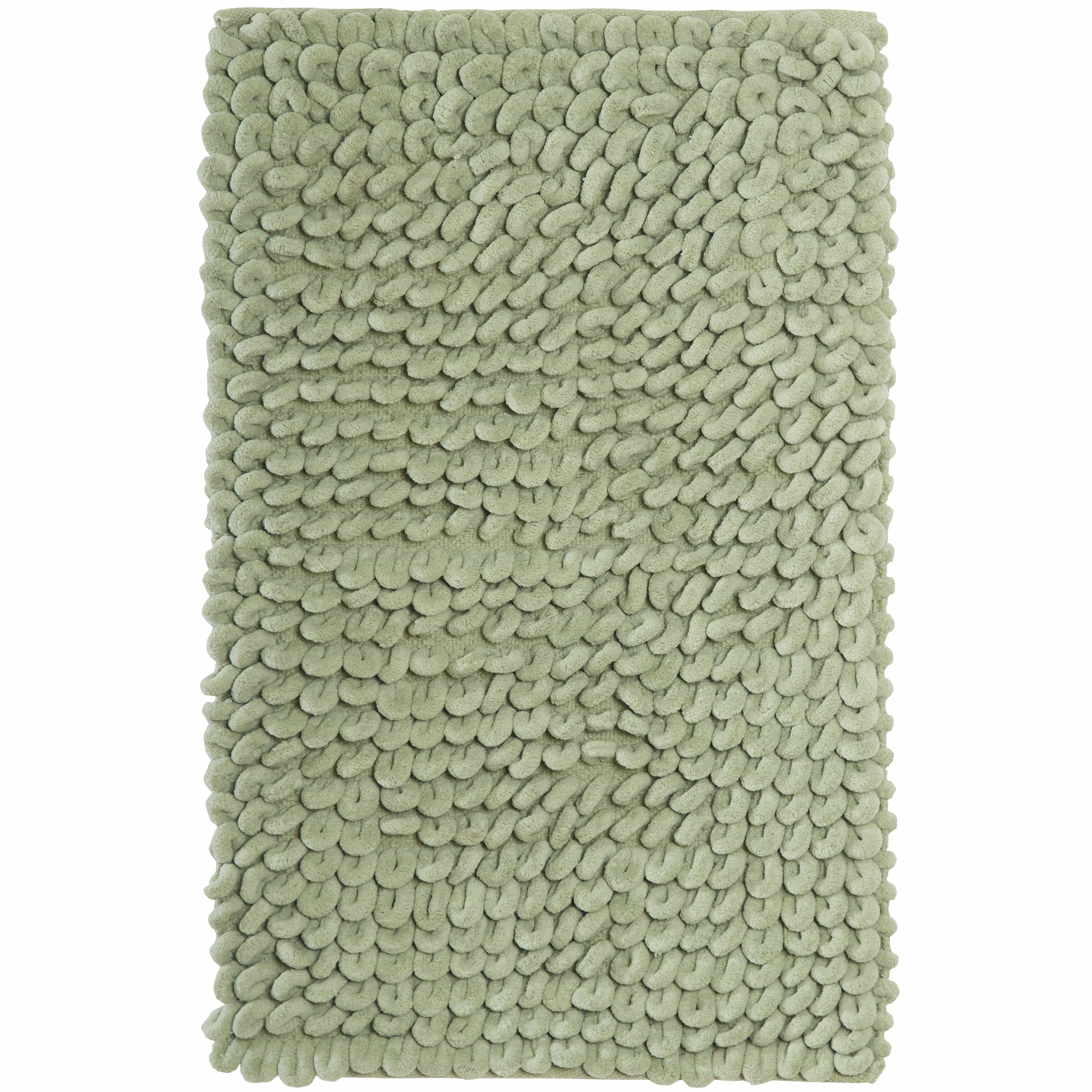 OLIVIA ROCCO Jumbo Loop Bath Mat Non Slip Water Absorbent Rug For Shower And Toilet Large Size Floor Mat Plush Loop Design