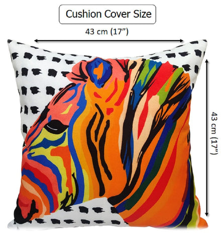 OLIVIA ROCCO Kampala Orange Waterproof Cushion Covers 43 x 43 cm Reversible Breathable Decorative For Indoor Outdoor Patio Garden Sofa Bed Chair