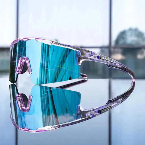 Kapvoe Cycling Sunglasses UV400 Cycling Glasses Polarized Built-in Myopia Frame Man Bicycle Eyewear Outdoor MTB Bike Goggles