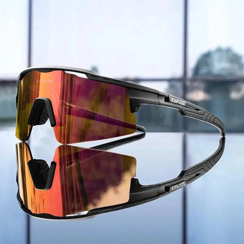 Kapvoe Cycling Sunglasses UV400 Cycling Glasses Polarized Built-in Myopia Frame Man Bicycle Eyewear Outdoor MTB Bike Goggles