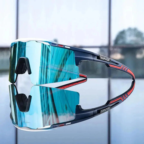 Kapvoe Cycling Sunglasses UV400 Cycling Glasses Polarized Built-in Myopia Frame Man Bicycle Eyewear Outdoor MTB Bike Goggles