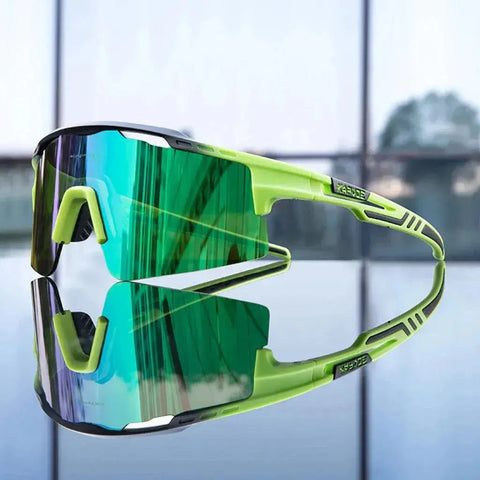 Kapvoe Cycling Sunglasses UV400 Cycling Glasses Polarized Built-in Myopia Frame Man Bicycle Eyewear Outdoor MTB Bike Goggles