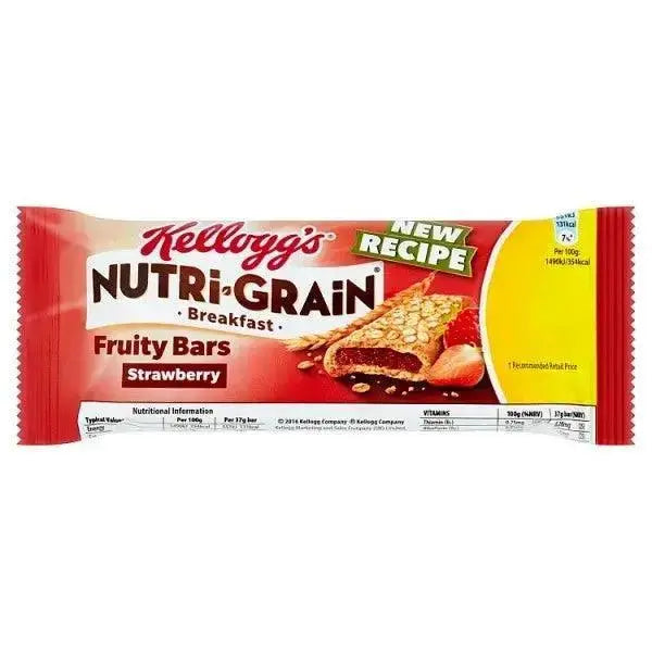 Kellogg's Nutri-Grain Breakfast Fruity Bars Strawberry 37g (Case of 25)